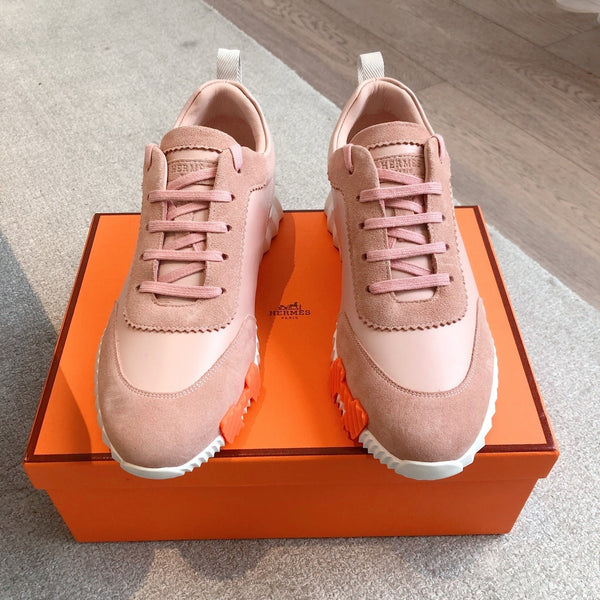 HM Men's 25 Sneaker Pink Cowhide Suede 541324