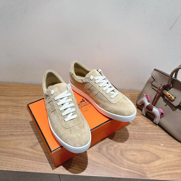 Sneaker HM 25 Boomerang in pelle scamosciata beige chiaro