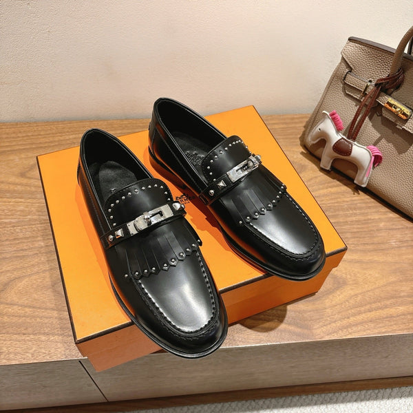HM Destin Loafers Black Cowhide 526184