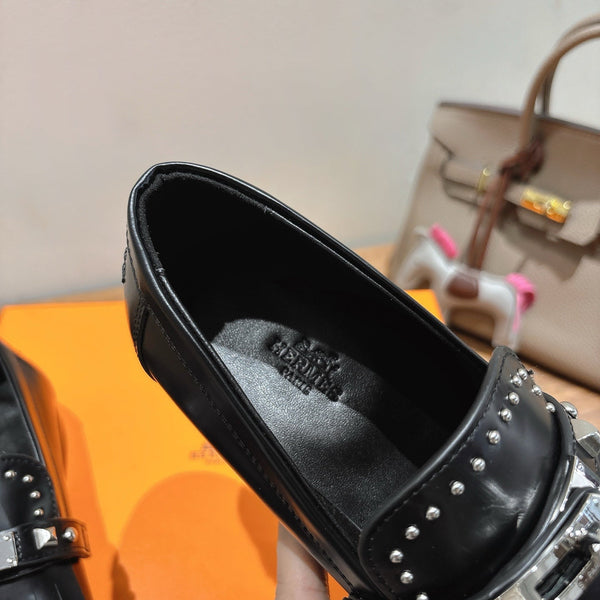 HM Destin Loafers Black Cowhide 526184