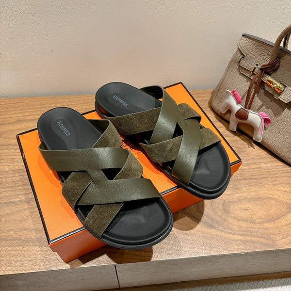 HM 25 Kazimir Sandal Calfskin Suede
