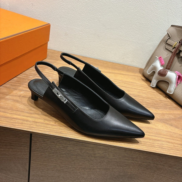 HM Lover Pump 40mm Black Calfskin 429023