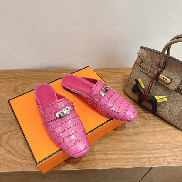 HM 2026 Oz Mule Hot Pink Alligator Leather 849272