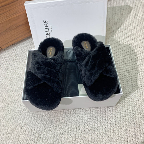 CL 26s Cross-Strap Sandals In Black Wool