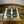 RC Gold Buckle Pearl Crystal Lamp Pendant Sandals 4.5 Black Sheepskin 175004