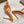 CL 25 Cross-Strap Slippers Orange Gloss Calf Patent Leather Rivets 314924