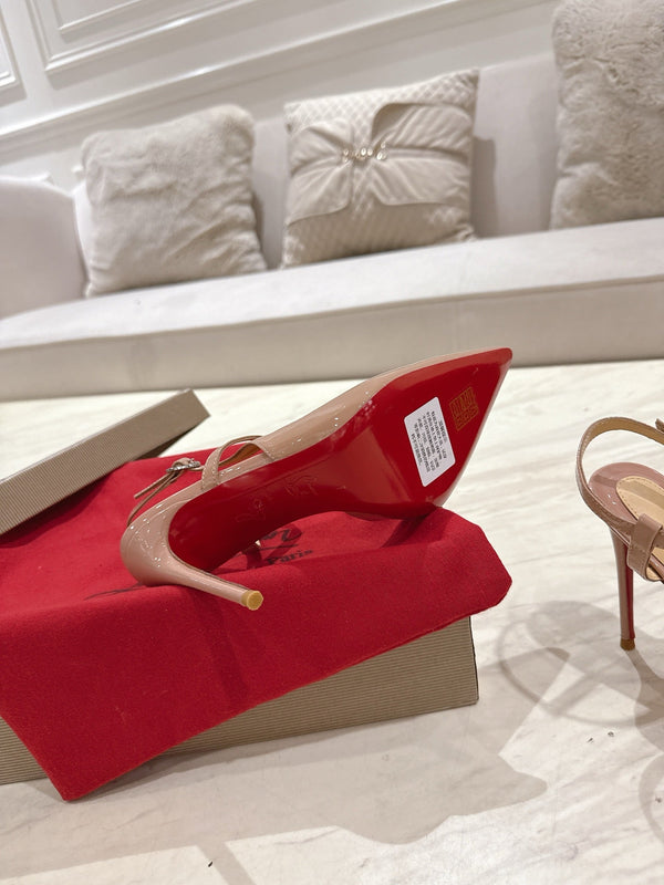 CL 25 Slingback Pink Nude Gloss Calf Patent Leather 307520