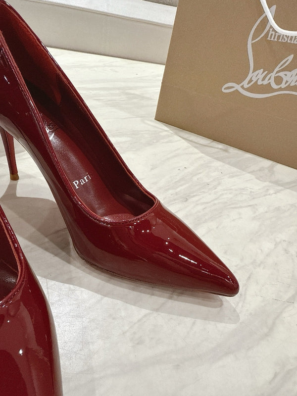 CL 25 Kate Patent Leather Pumps Red Gloss Calfskin 307528