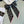 CC Twilly Mini Star 120cm Black White Mulberry Silk 941929