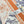 CD Twilly Mini Scarf 105cm Orange White Mulberry Silk 976490