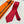HM Jacquard Tie Red Twill Silk 212088