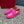 LEISURE FLOWS SPLIT LOAFER IN BRIGHT PINK CALFSKIN