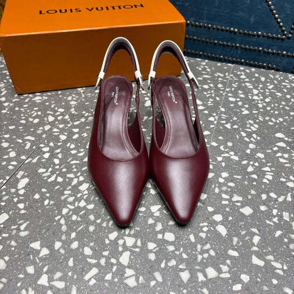 HM Slingback 5.5cm Red Cowhide 350960