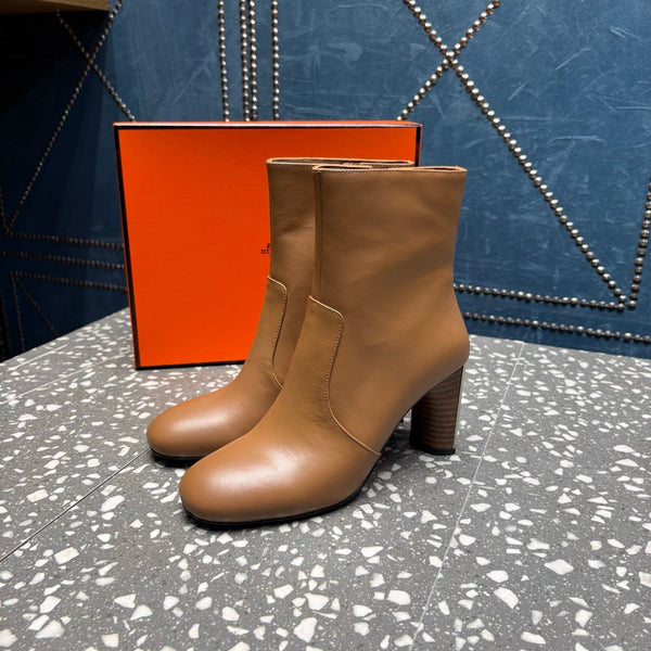 HM Lisa Ankle Boots 80mm Brown Cowhide 531562