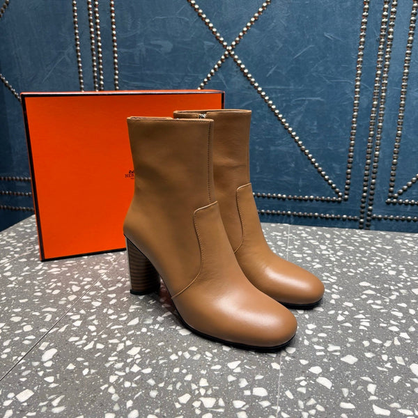 HM Lisa Ankle Boots 80mm Brown Cowhide 531562