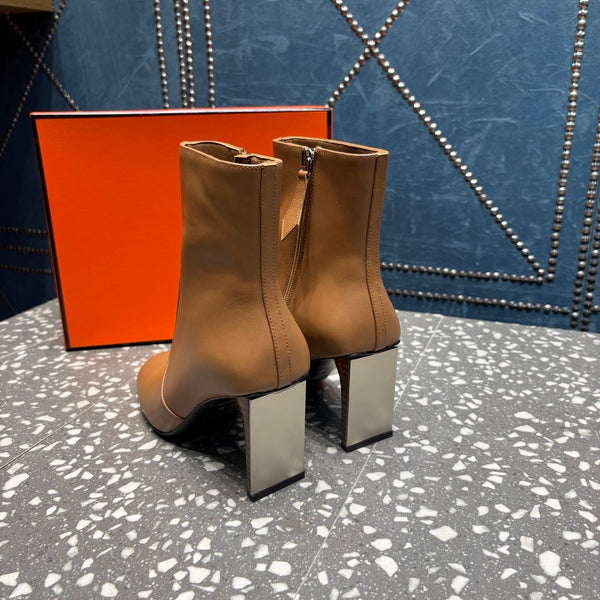 HM Lisa Ankle Boots 80mm Brown Cowhide 531562