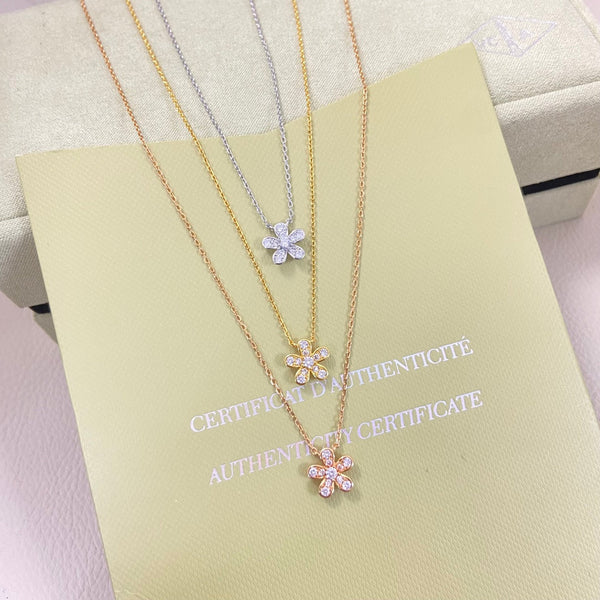 Collier VCA Flower 1 motif, diamants