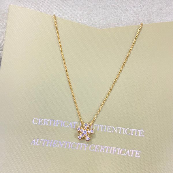 Collier VCA Flower 1 motif, diamants