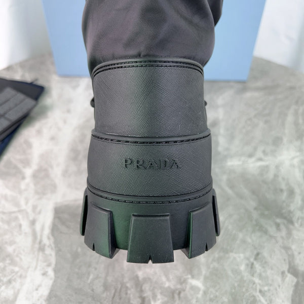 PRA Moon Boots Nero Nylon Riciclato e Pelle Bovina 454739