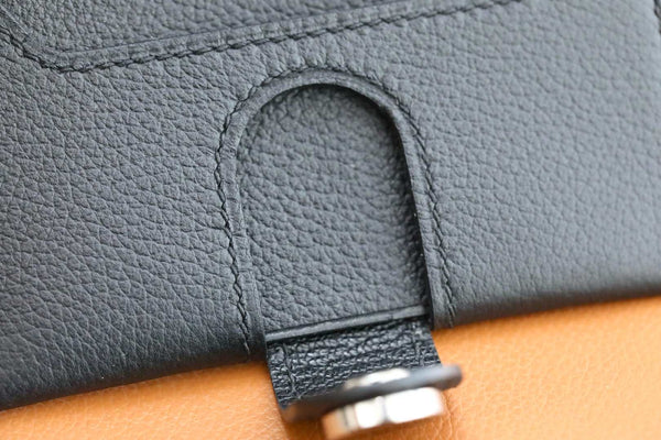 HM R.M.SCard Holder Black Togo Leather 284476