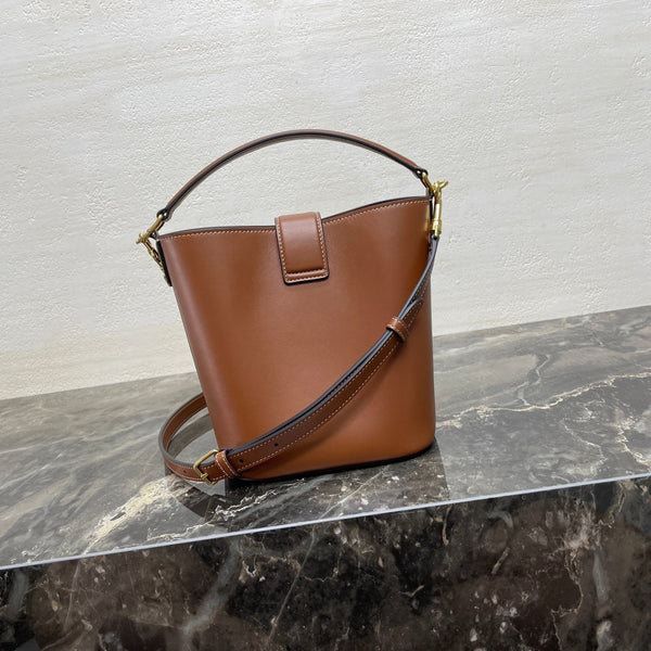 BORSA MINI 19 LOUISE IN PELLE DI VITELLO LISCIA COLOR BRONZO