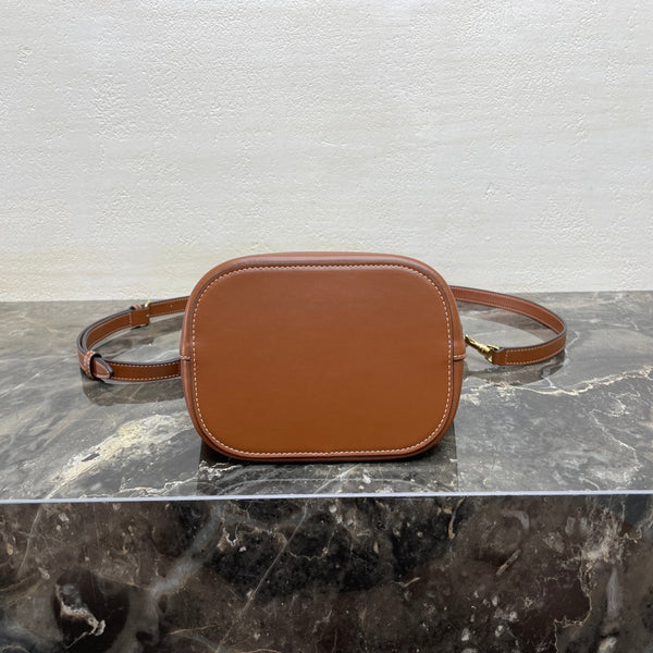 BORSA MINI 19 LOUISE IN PELLE DI VITELLO LISCIA COLOR BRONZO