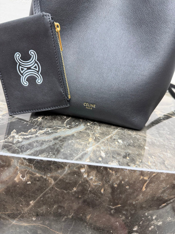 CL Small Hobo Black Supple Smooth Calfskin