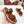 TWO-STRAP SANDALS IN CHESTNUT BROWN CALFSKIN