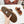 TWO-STRAP SANDALS IN CHESTNUT BROWN CALFSKIN