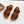 TWO-STRAP SANDALS IN CHESTNUT BROWN CALFSKIN