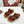 TWO-STRAP SANDALS IN CHESTNUT BROWN CALFSKIN