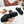 TWO-STRAP SANDALS IN BLACK CALFSKIN