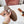 Celine 25C Slippers Beige mix Black Fabric with Calfskin 238156