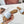 Celine 25C Slippers Baby Blue mix White Fabric with Calfskin 238165