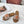 Celine 25C Slippers Beige mix Cantaloupe Fabric with Calfskin 238159