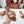 Celine 25C Slippers Beige mix Cantaloupe Fabric with Calfskin 238159