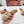 Celine 25C Slippers Beige mix Cantaloupe Fabric with Calfskin 238159