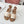 Celine 25C Lympia Sandal Cream with White Canvas with Calfskin 238172