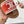 Celine 25C Lympia Sandal Red mix White Canvas with Calfskin 238173