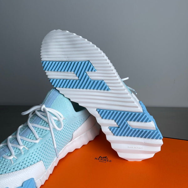 HM Men's 25 Lift Sneaker Pastel Blue Mesh Calfskin 703772