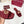 GG 2026 Early Spring Mule Burgundy Canvas Sheepskin 688516
