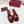 GG 2026 Early Spring Sandals Burgundy Canvas Sheepskin 688525