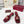 GG 2026 Early Spring Sandals Burgundy Canvas Sheepskin 688525