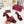 GG 2026 Early Spring Sandals Burgundy Canvas Sheepskin 688525