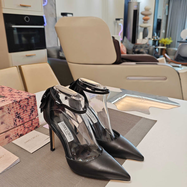 JC Marja Pumps 10cm Black Leather 900896