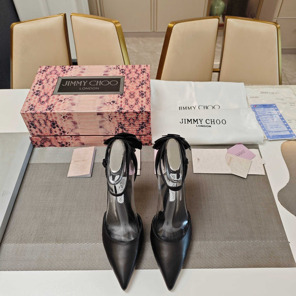 JC Marja Pumps 10cm Black Leather 900896
