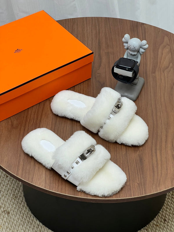 HM 26s Frenzy Mules Studded Shearling 177997