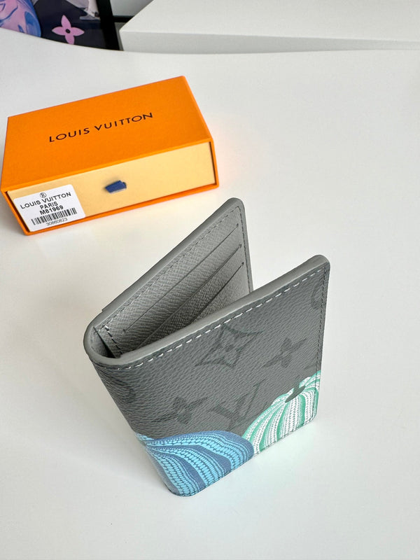 LV x YK Pumpkins Pocket Organizer Monogram Eclipse Canvas 221438