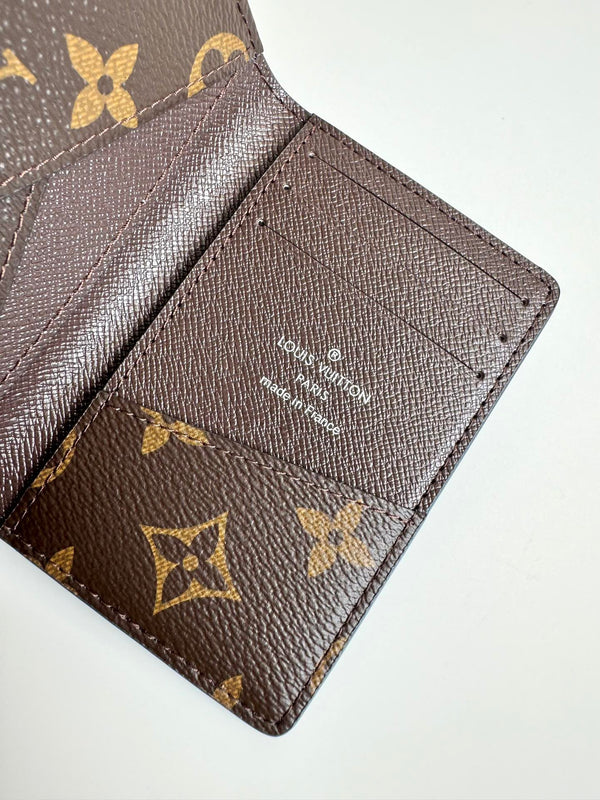 Portafoglio tascabile LV M82796 Blu Marrone Tela Monogram 221261