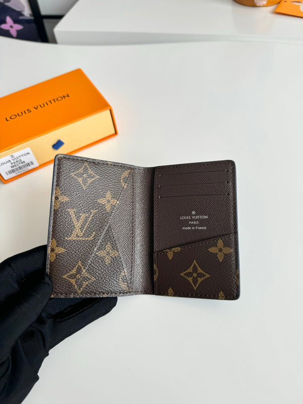 Portafoglio tascabile LV M82796 Blu Marrone Tela Monogram 221261